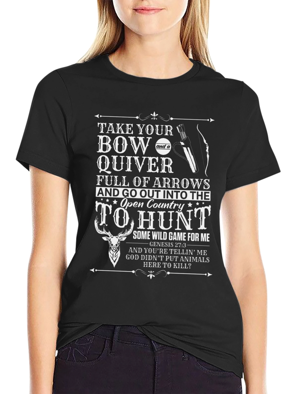 Hunting Graphic T-Shirt - Bow & Arrow Design