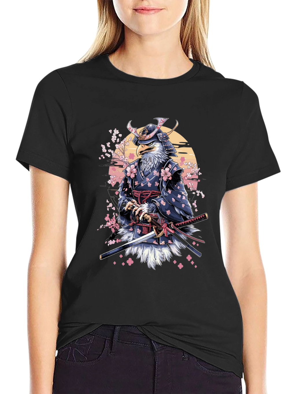 Eagle Samurai T-Shirt - Unique Graphic Tee
