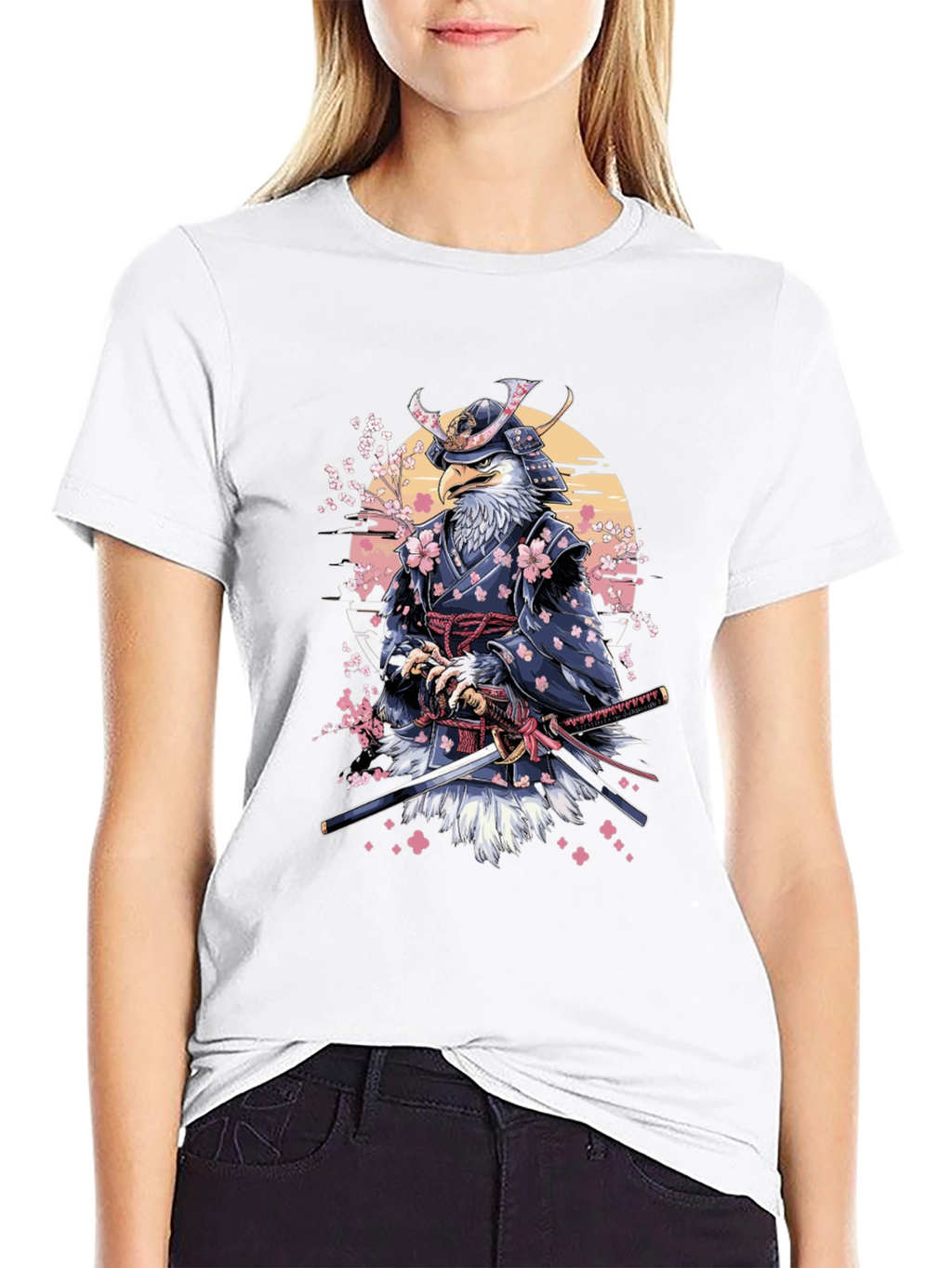 Eagle Samurai T-Shirt - Unique Graphic Tee