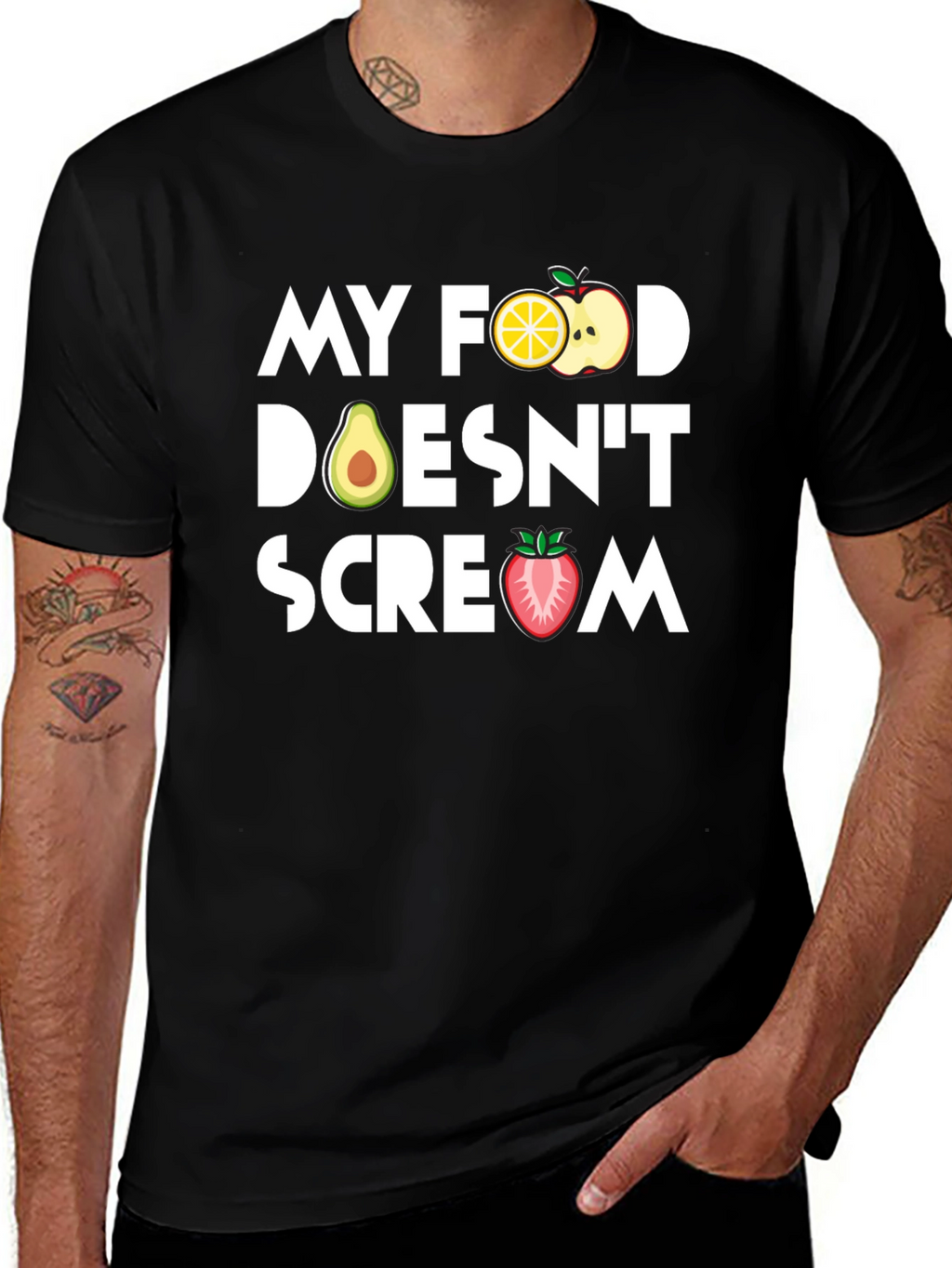 Vegan T-Shirt - My Food Doesnt Scream