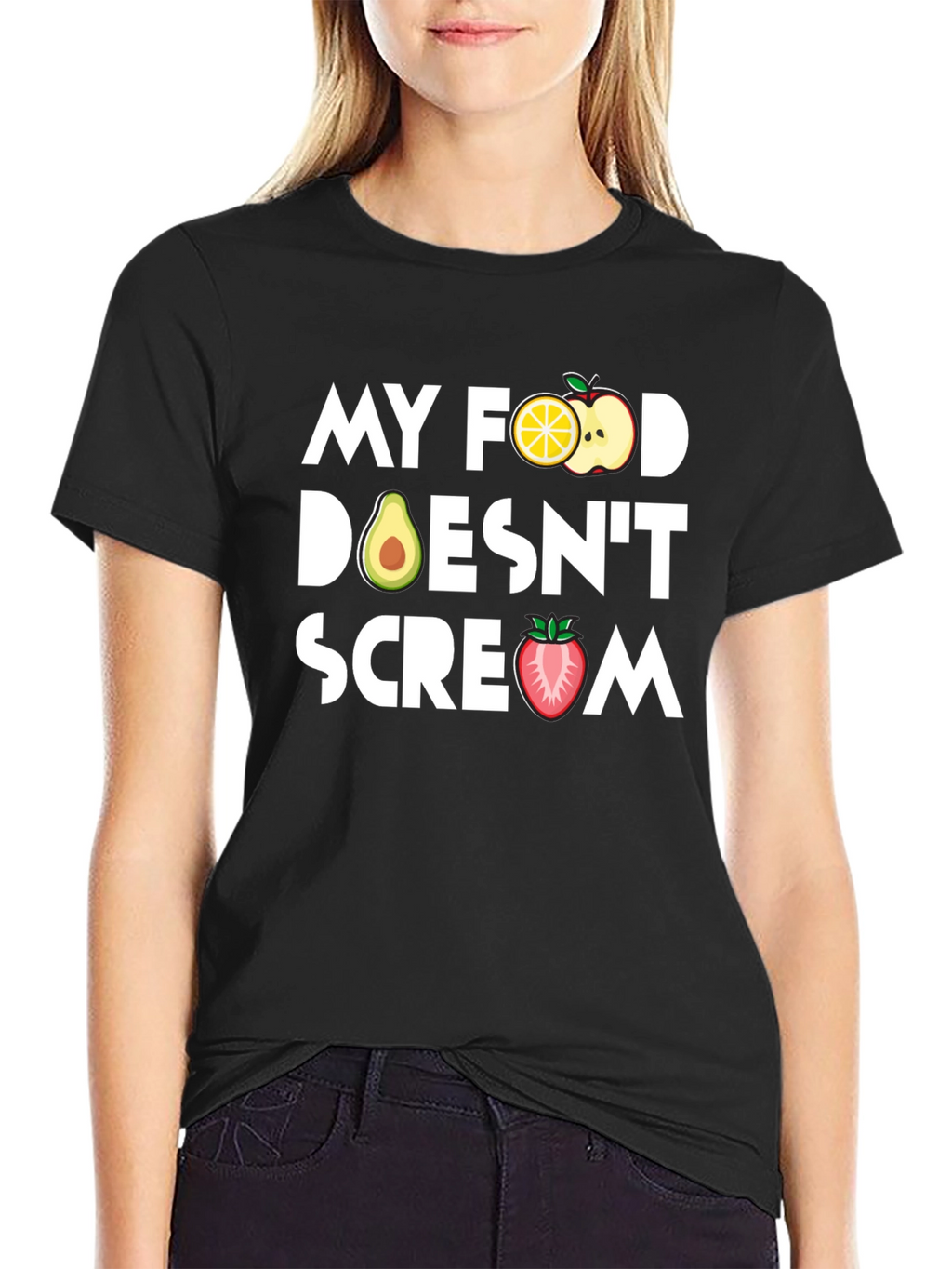 Vegan T-Shirt - My Food Doesnt Scream