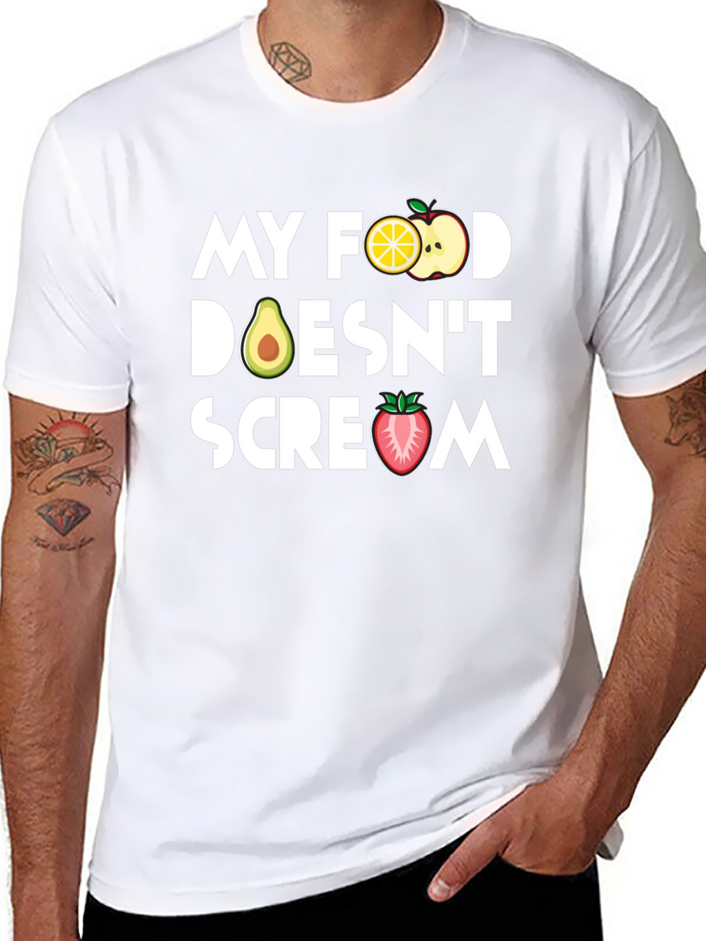 Vegan T-Shirt - My Food Doesnt Scream