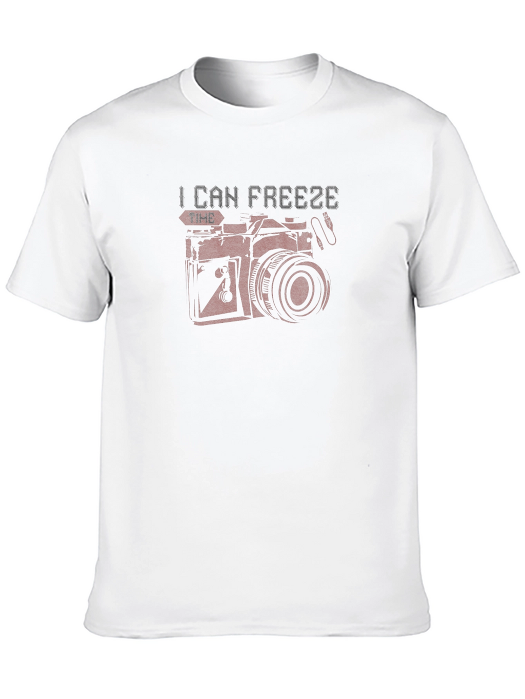 Freeze Time Camera Graphic T-Shirt - Black