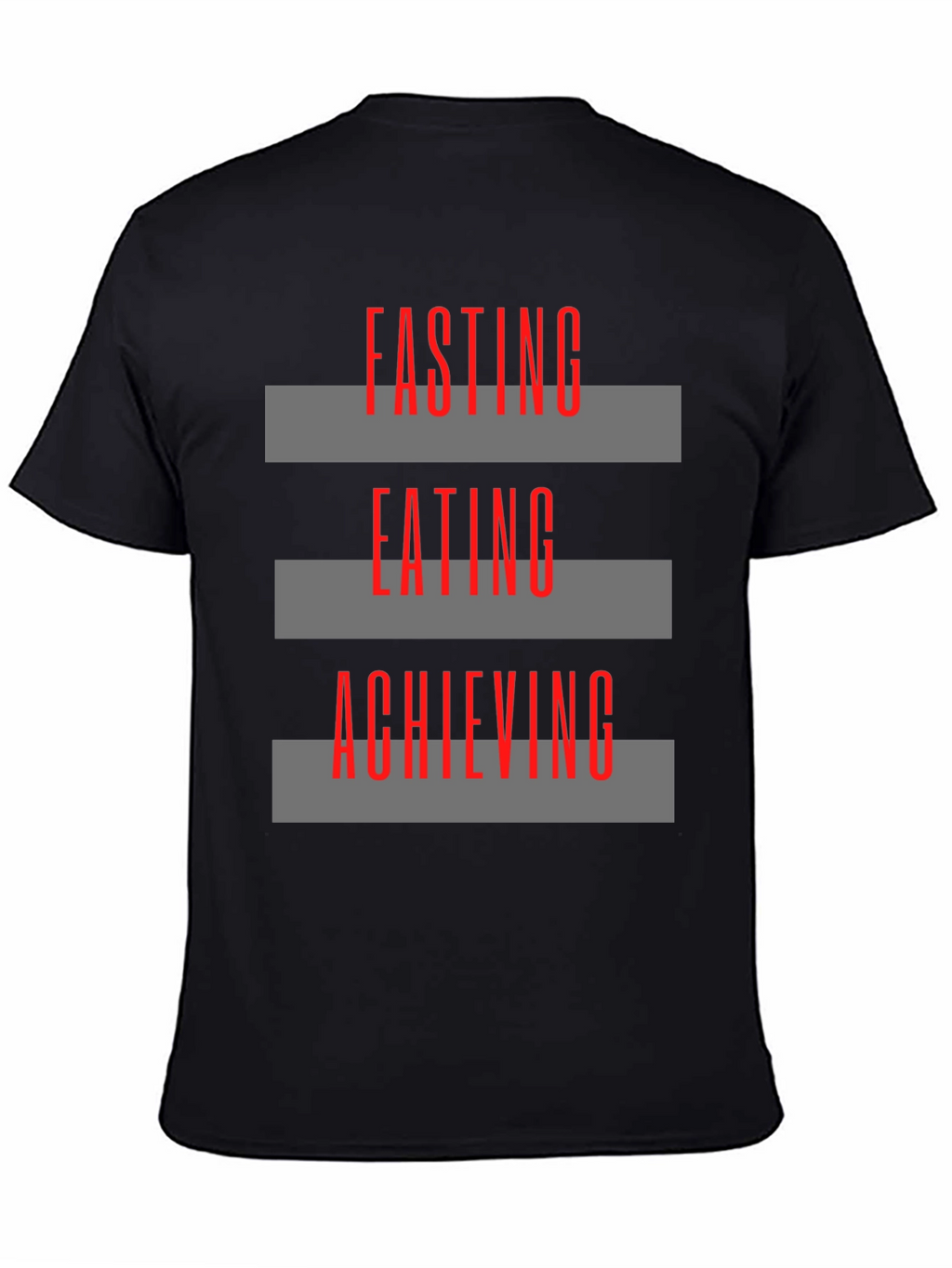 Fasting Eating Achieving Graphic Tee - Black
