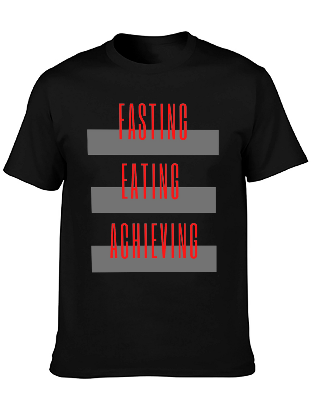 Fasting Eating Achieving Graphic Tee - Black
