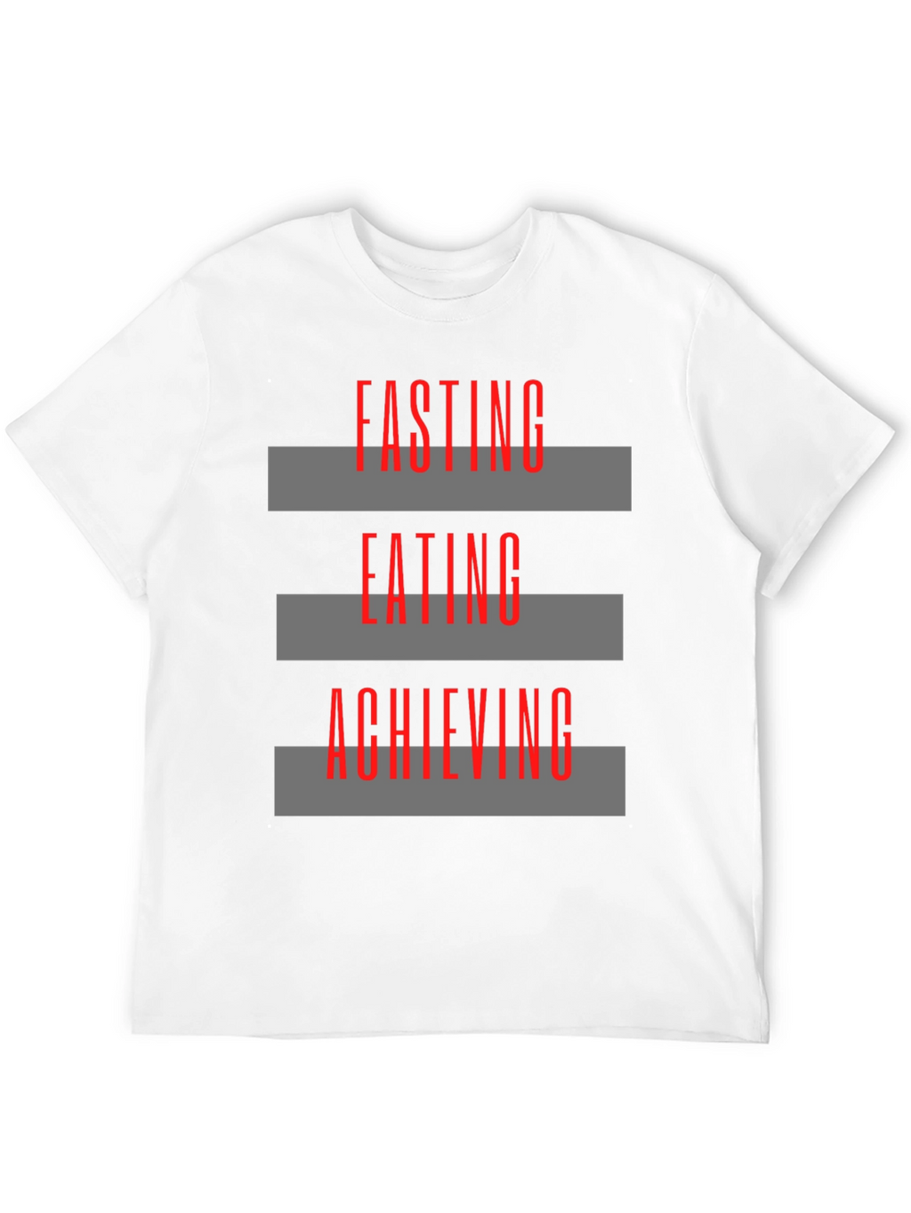 Fasting Eating Achieving Graphic Tee - Black