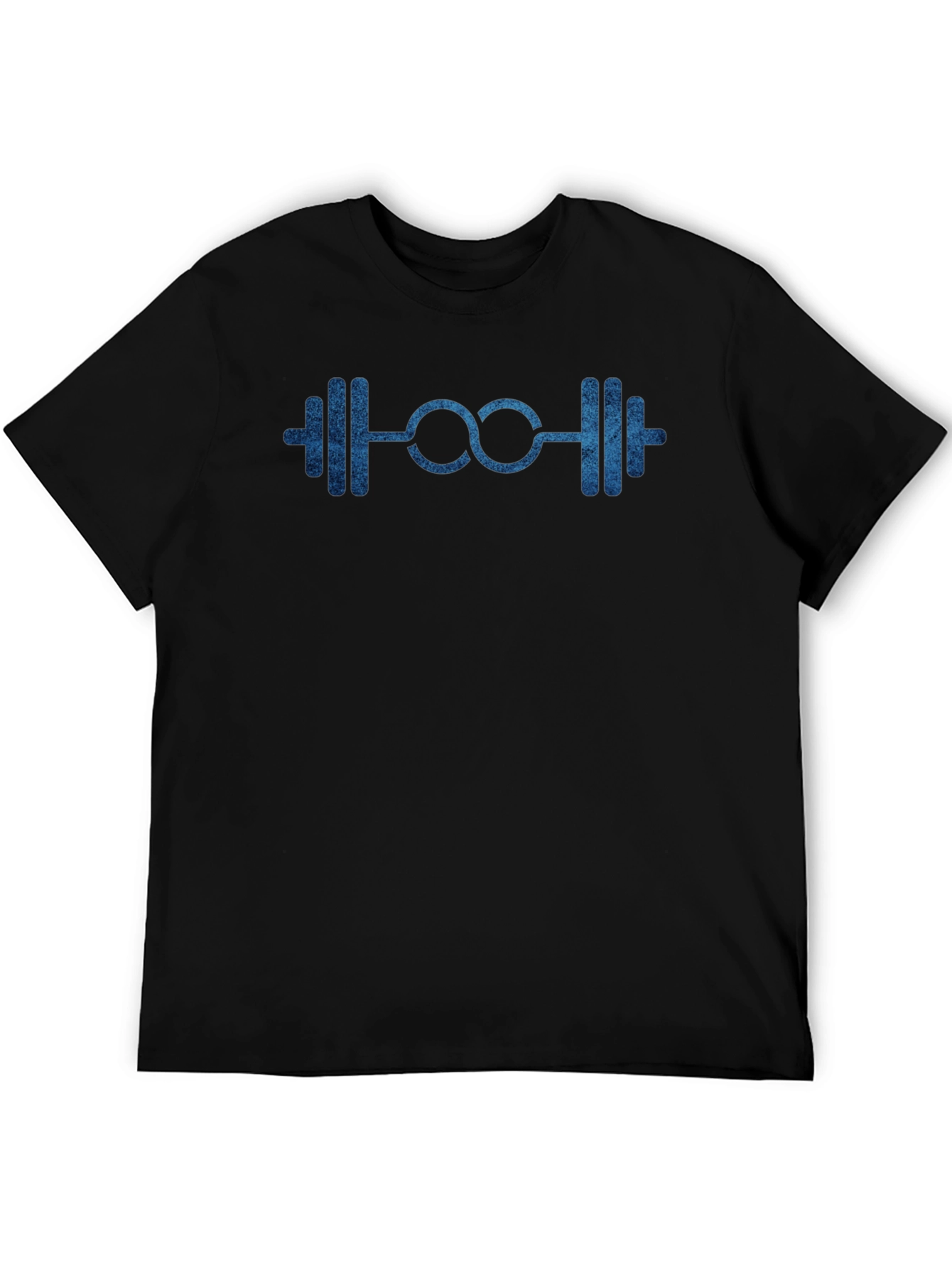 Barbell Infinity Black T-Shirt - Fitness Gym Workout Apparel