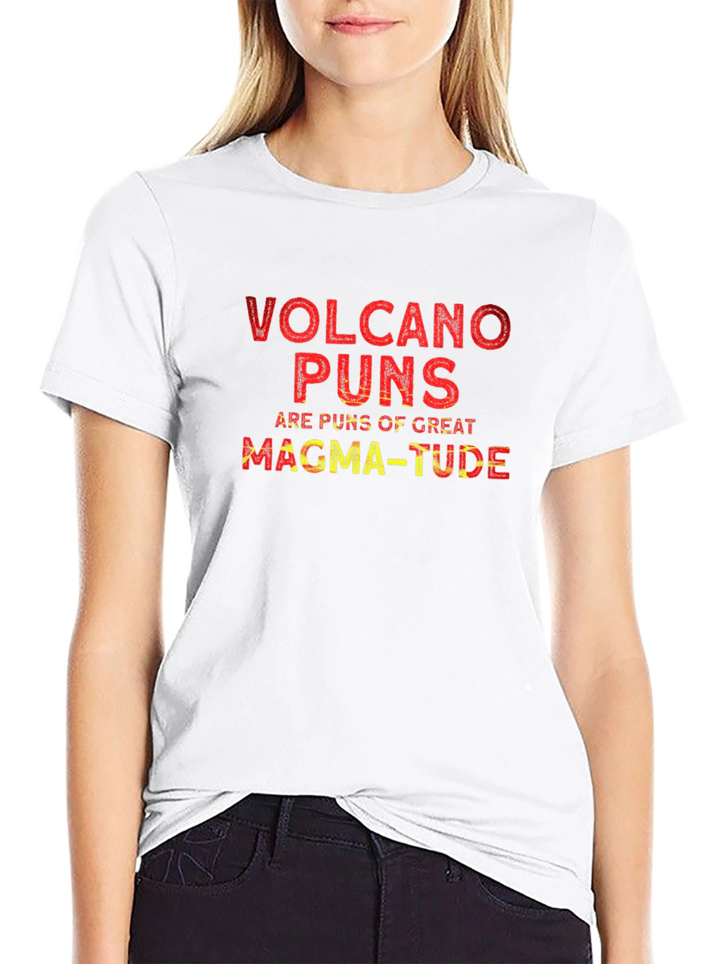 Volcano Puns Graphic T-Shirt - Great Magma-tude!