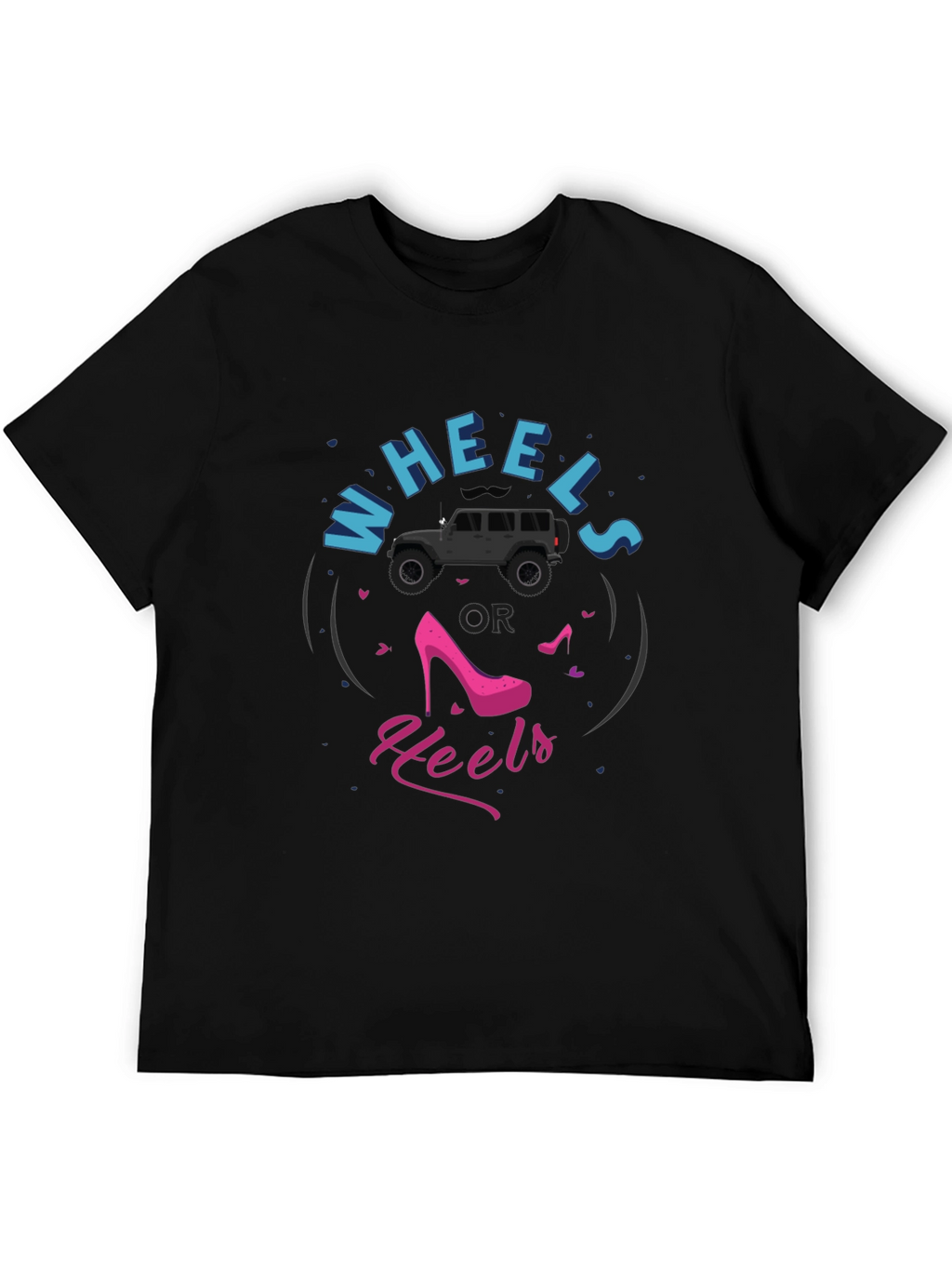 Wheels or Heels Graphic T-Shirt