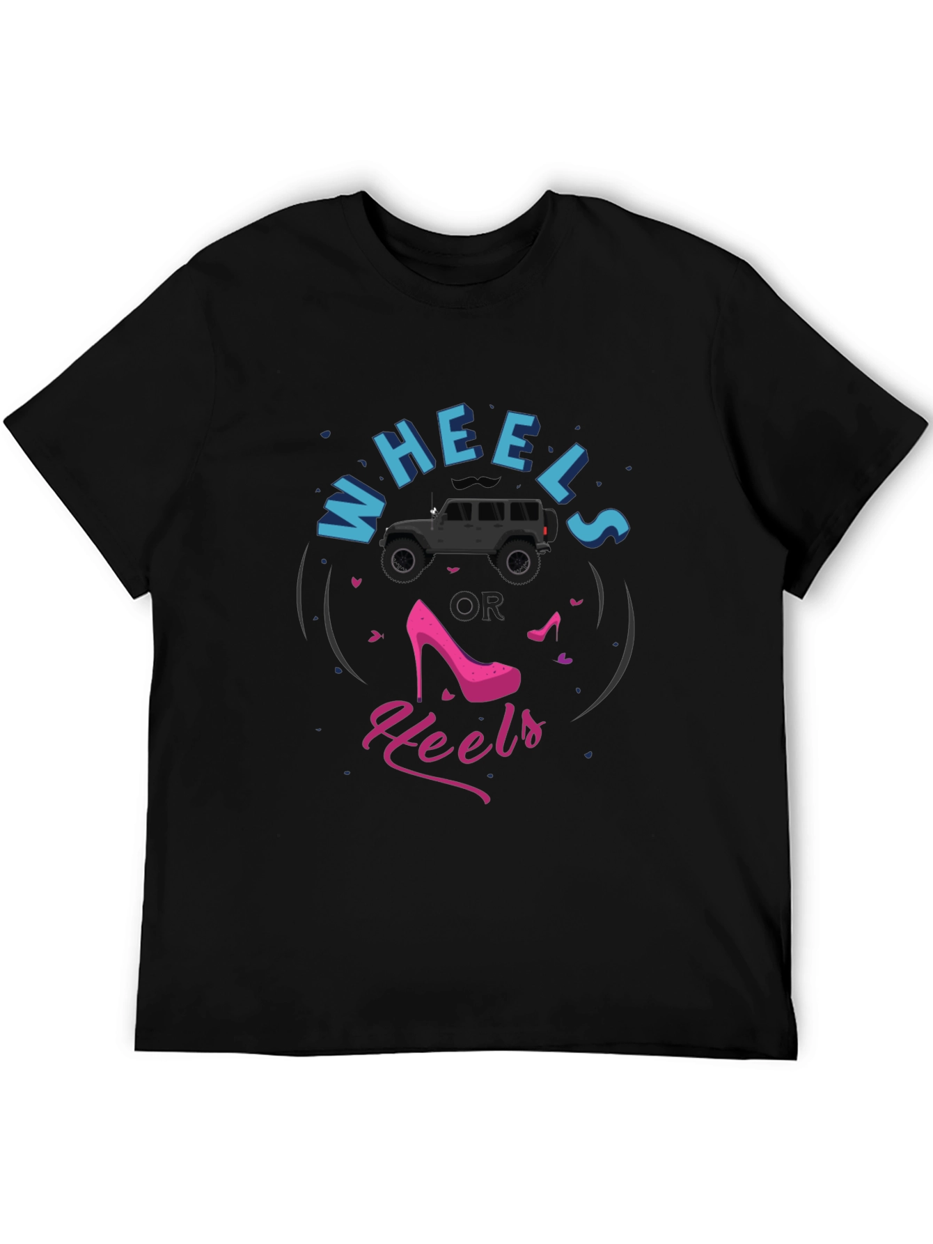 Wheels or Heels Graphic T-Shirt