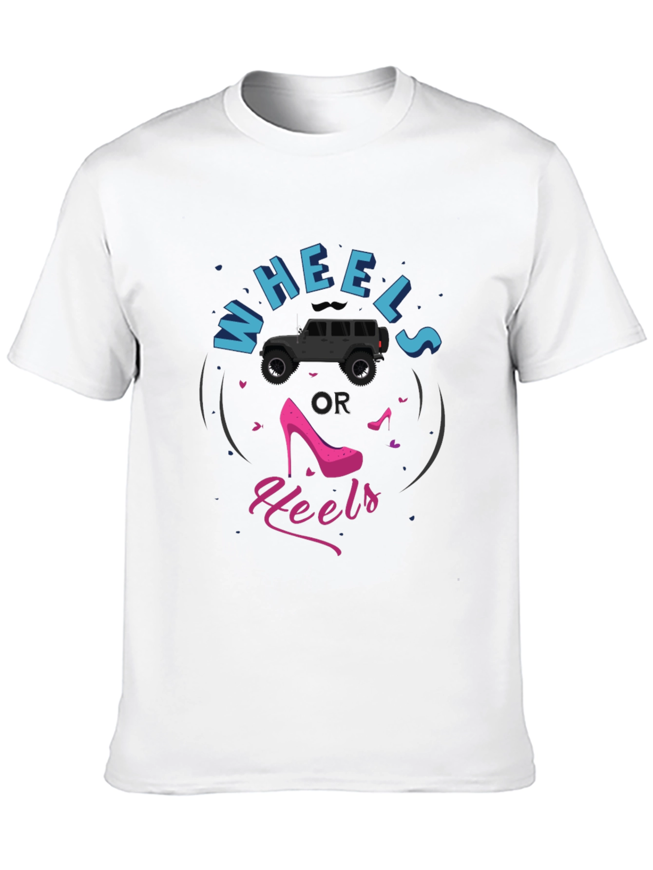 Wheels or Heels Graphic T-Shirt
