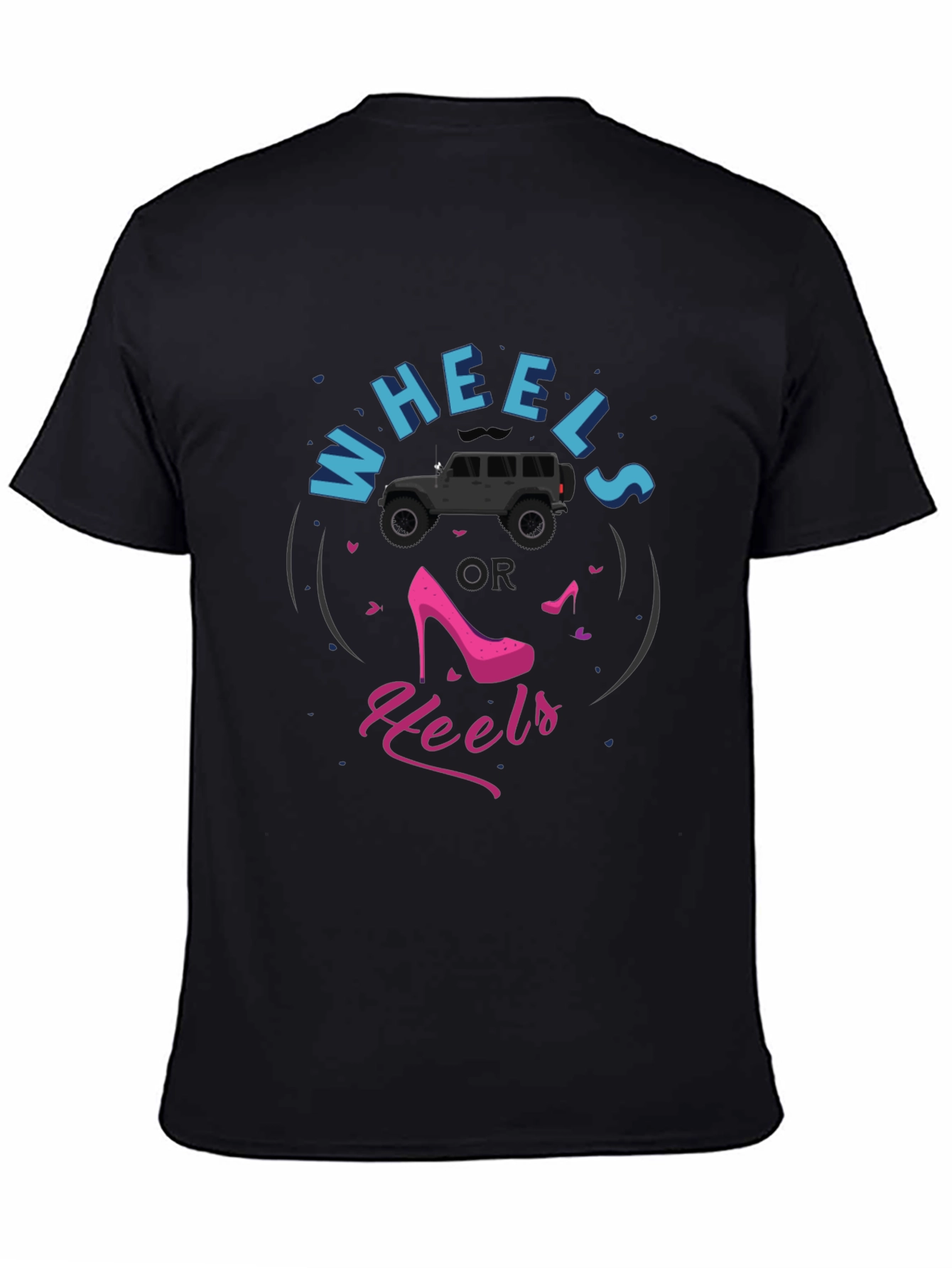 Wheels or Heels Graphic T-Shirt