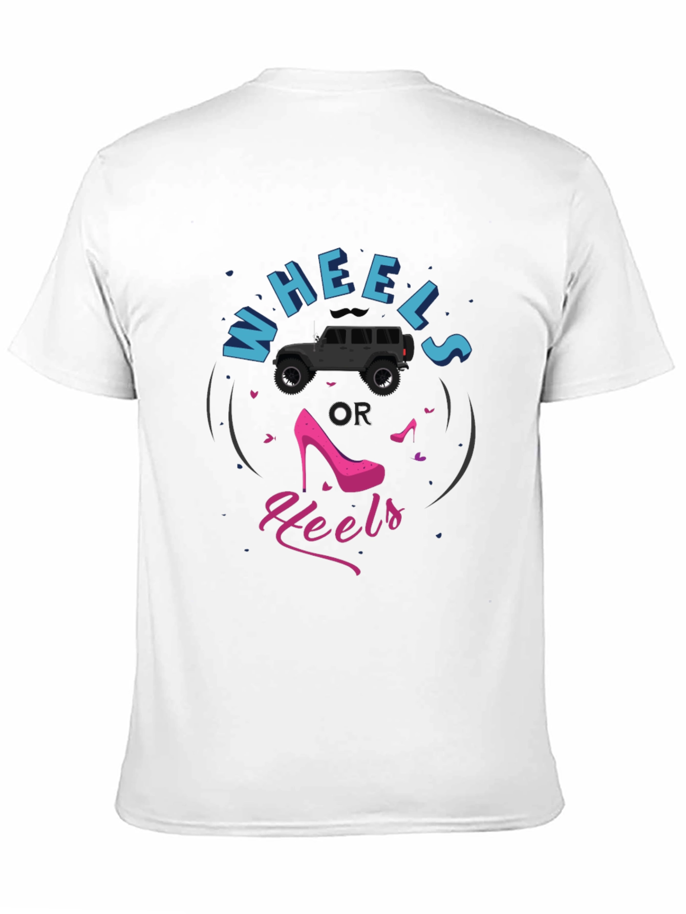 Wheels or Heels Graphic T-Shirt