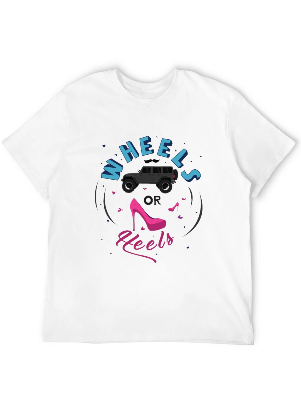 Wheels or Heels Graphic T-Shirt
