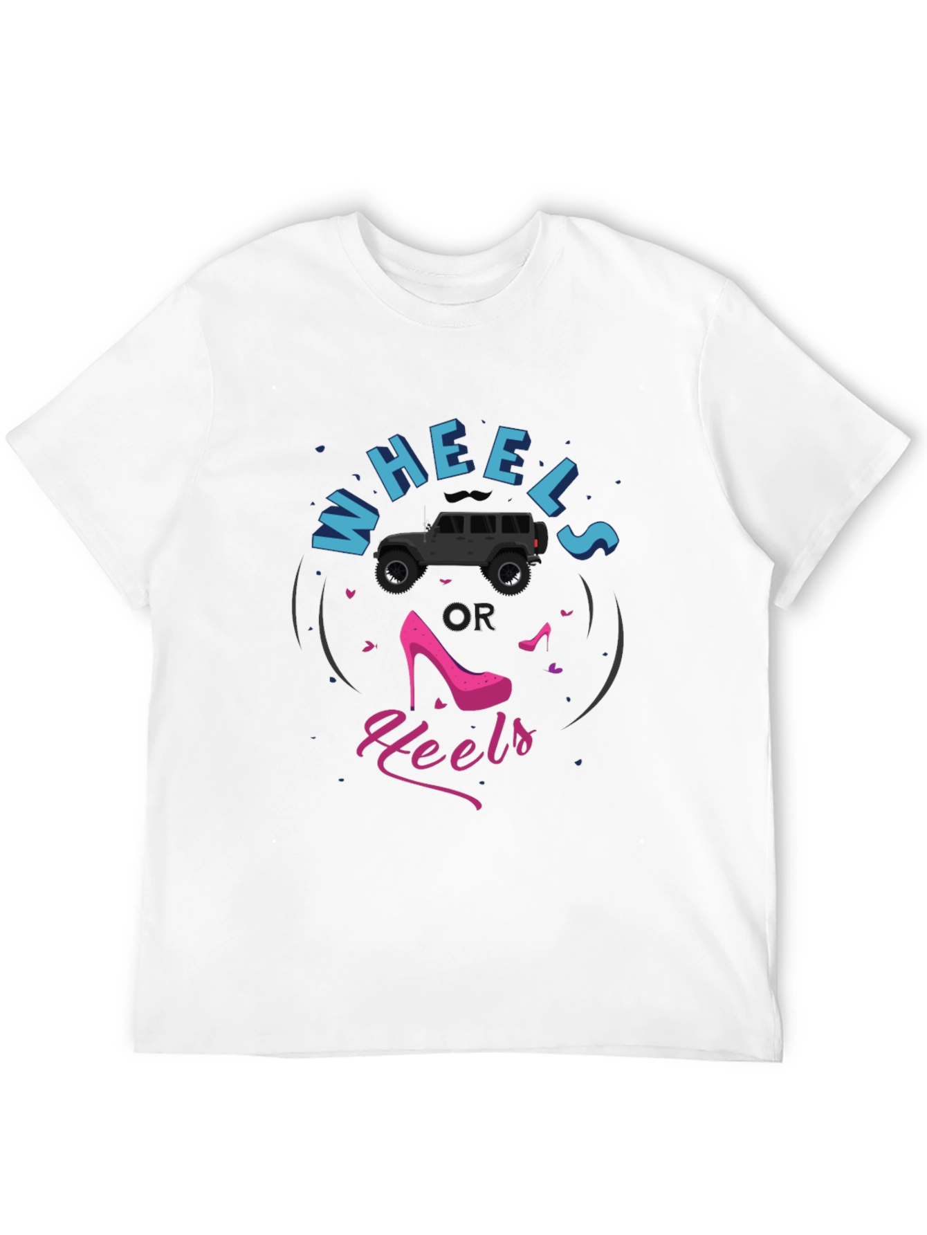 Wheels or Heels Graphic T-Shirt