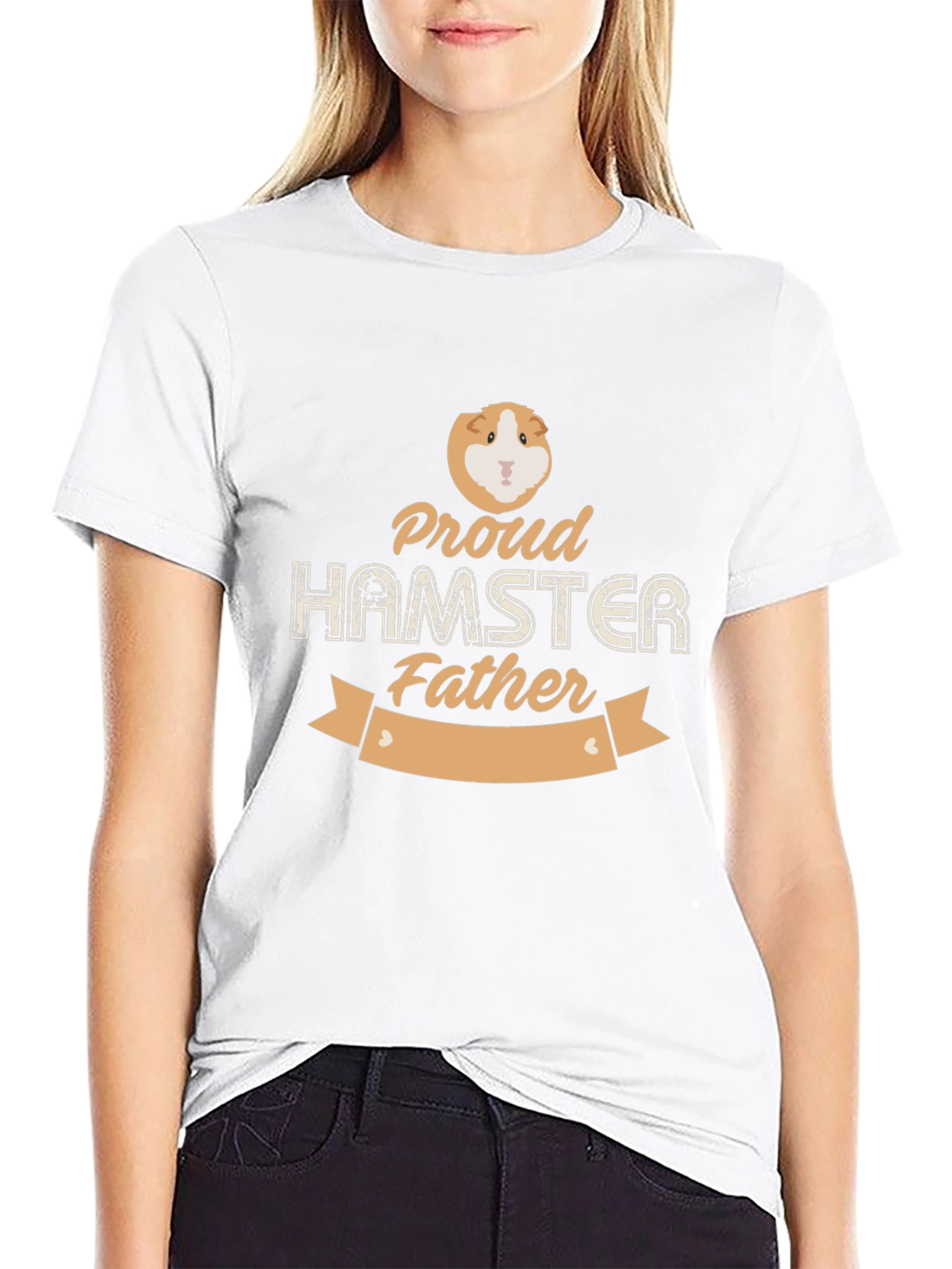Proud Hamster Father T-Shirt - Black