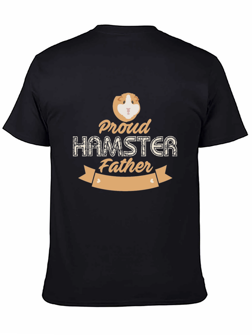 Proud Hamster Father T-Shirt - Black