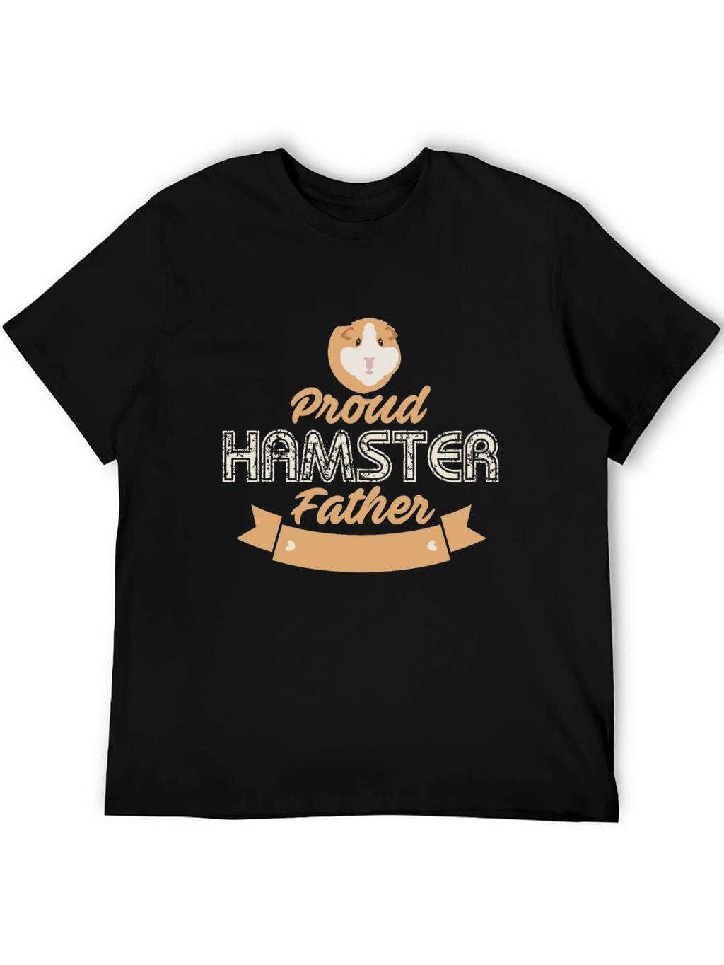 Proud Hamster Father T-Shirt - Black