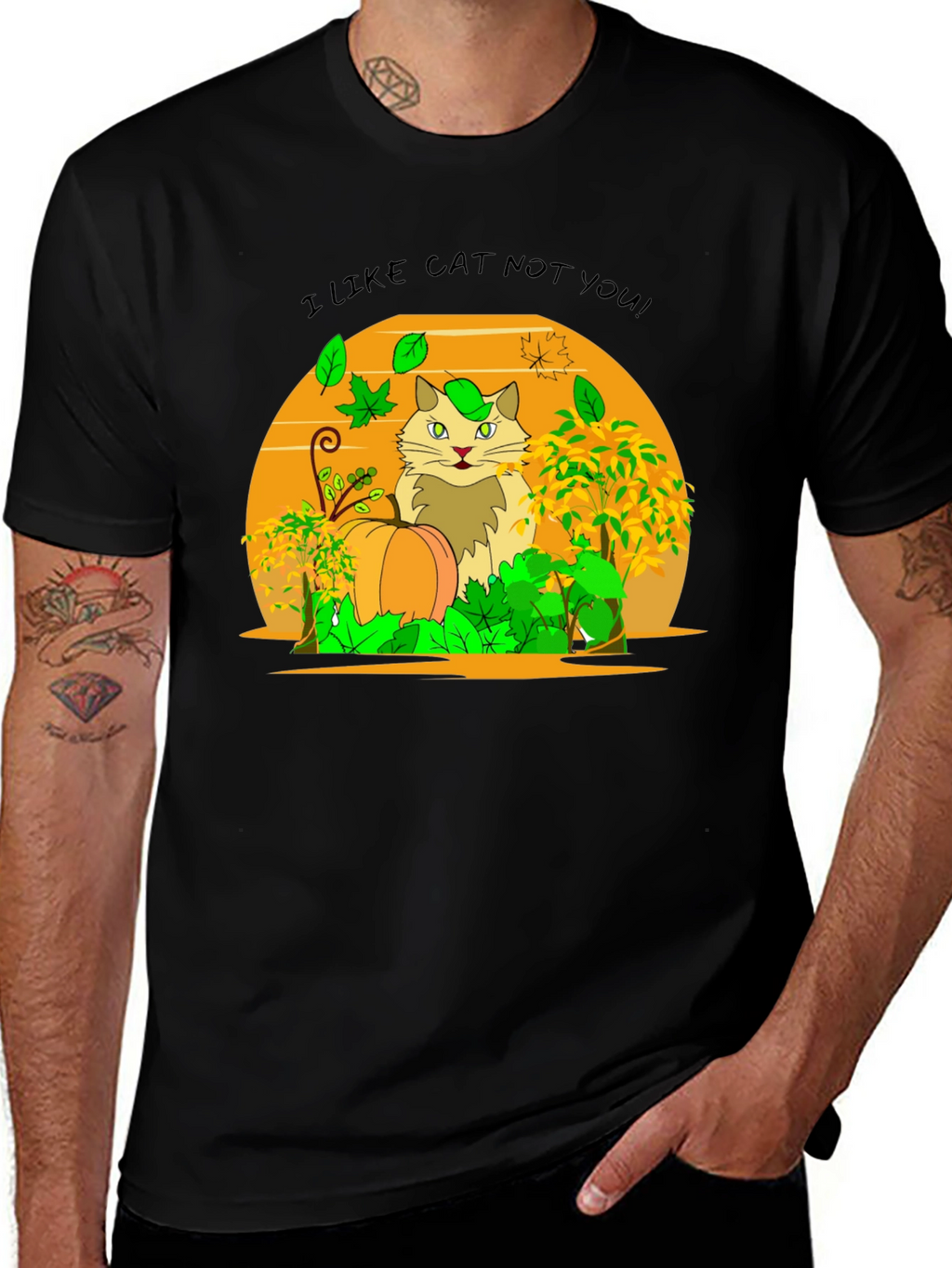 I Like Cat Not You! Novelty T-Shirt