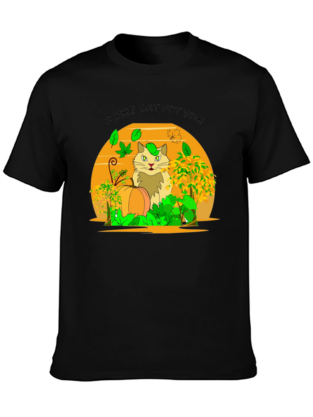 I Like Cat Not You! Novelty T-Shirt