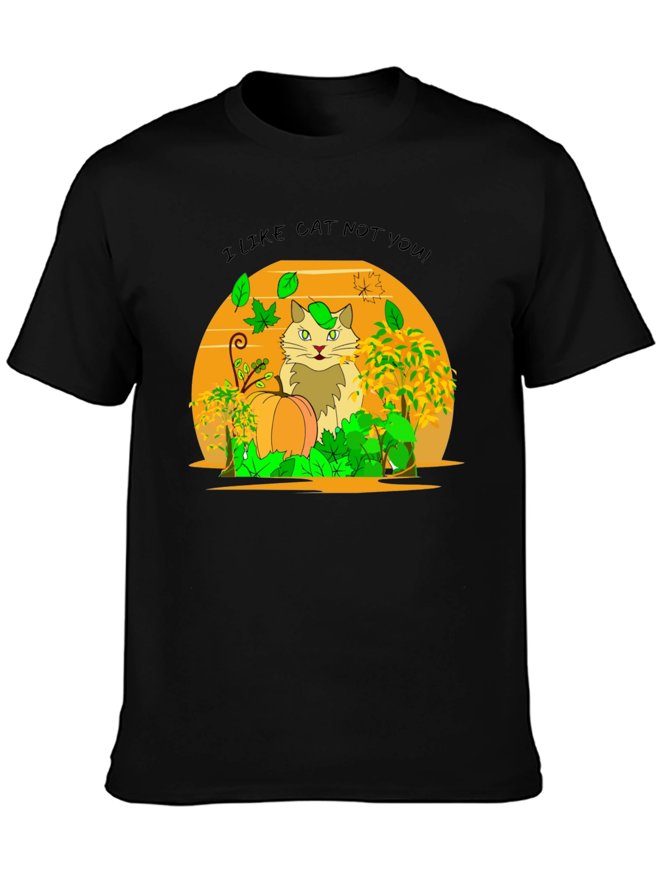 I Like Cat Not You! Novelty T-Shirt