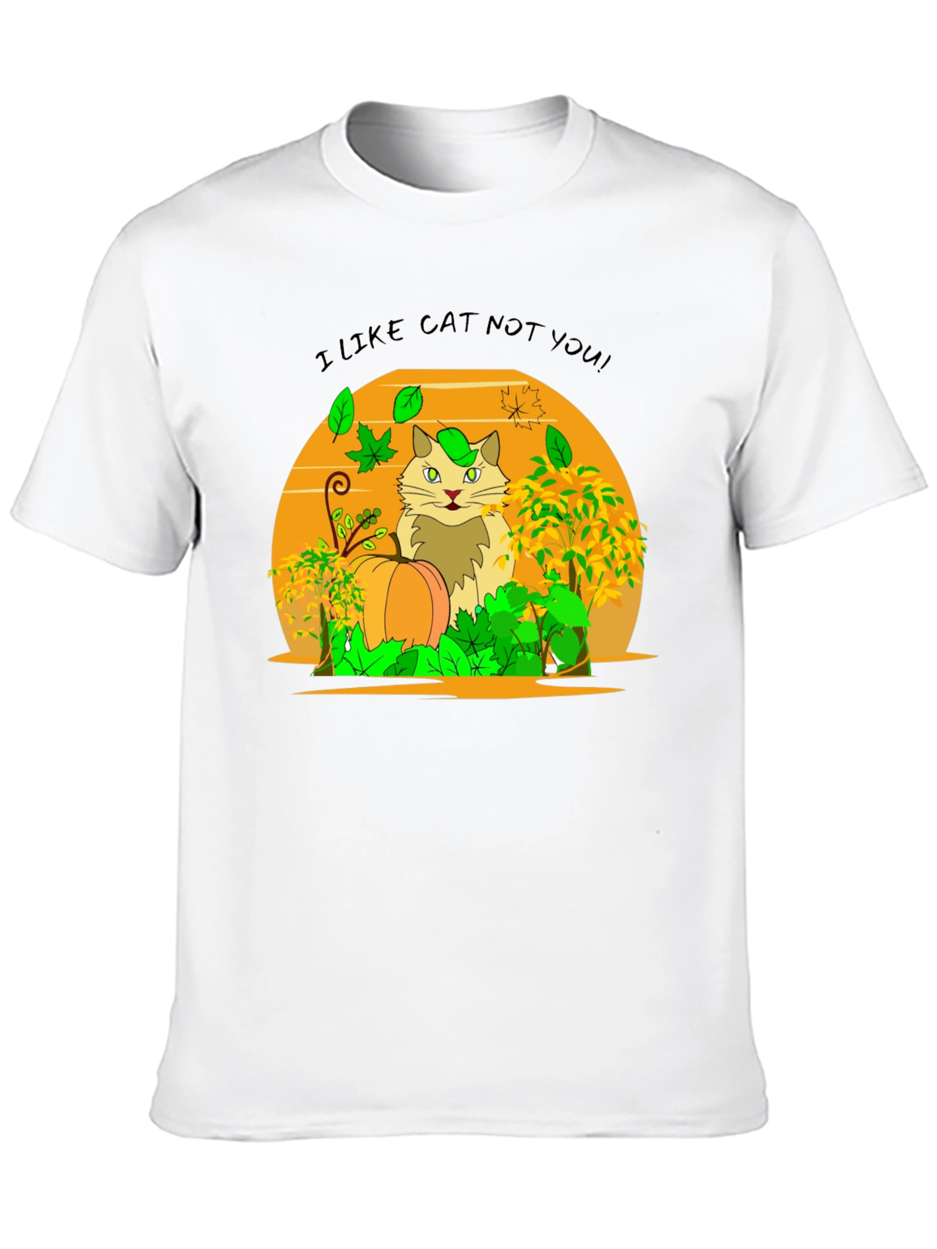 I Like Cat Not You! Novelty T-Shirt