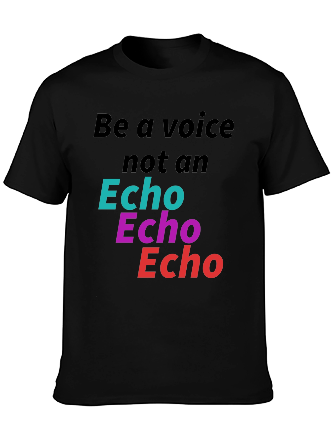 Be a Voice Tee - Bold Graphic Print Statement T-Shirt