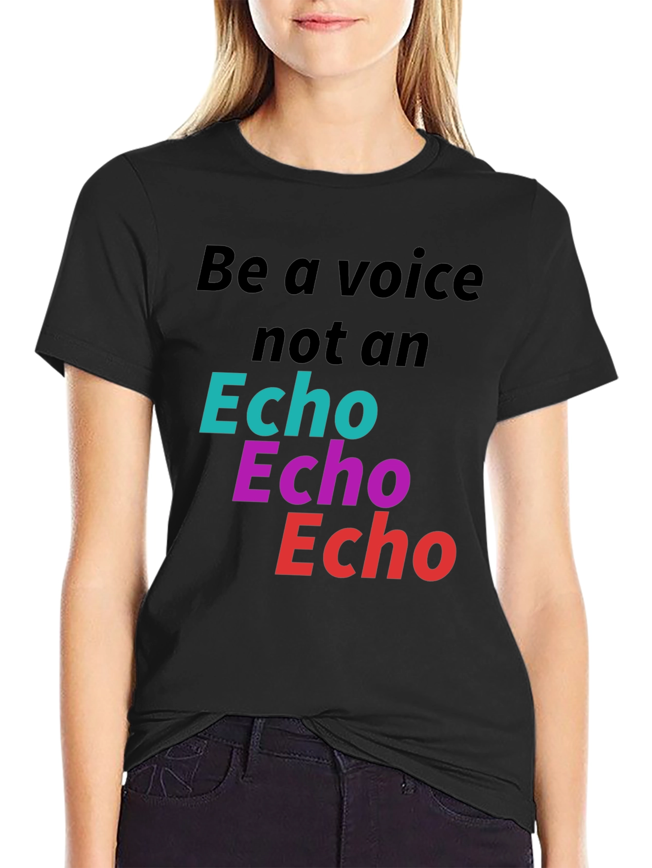 Be a Voice Tee - Bold Graphic Print Statement T-Shirt