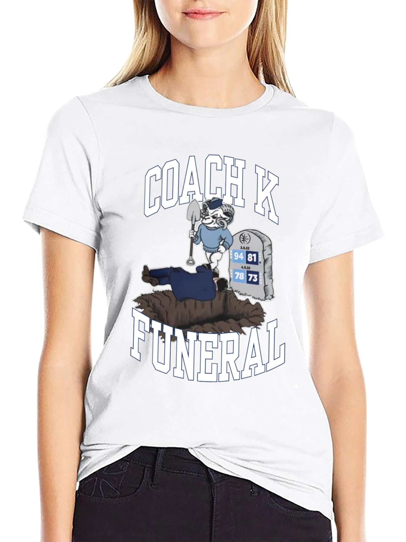 Coach K Funeral T-Shirt
