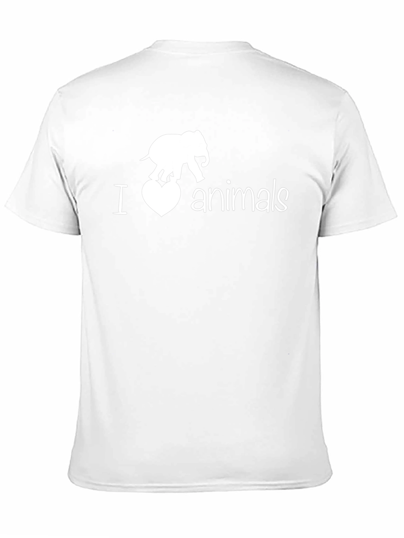 I Love Animals T-Shirt Elephant Graphic Tee