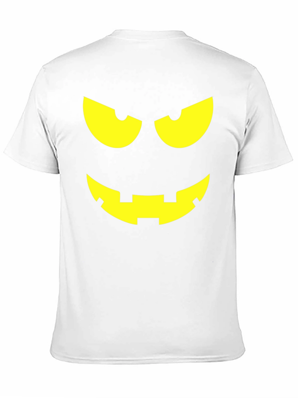 Halloween Pumpkin Face Graphic Tee - Black