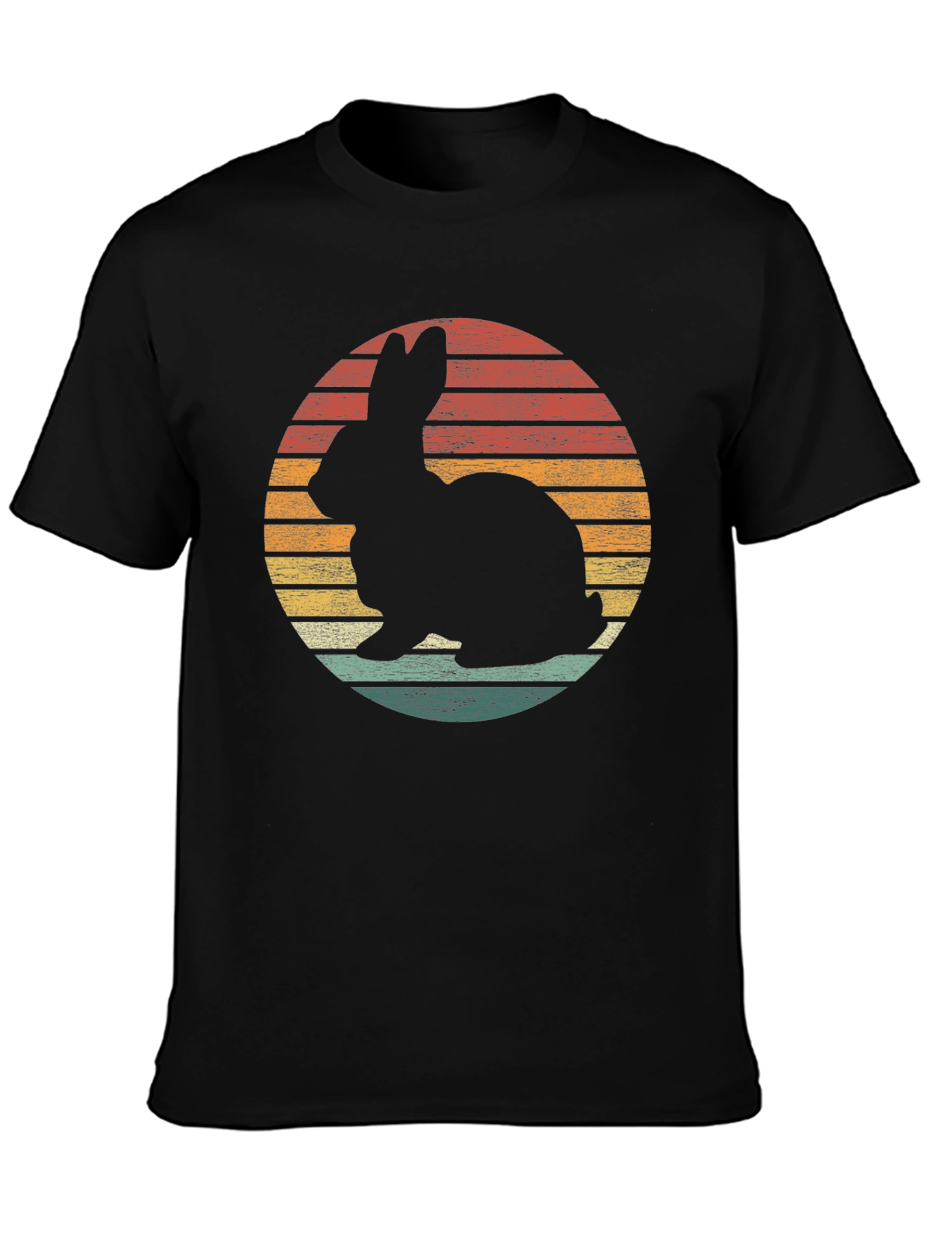 Retro Rabbit Sunset Graphic Tee