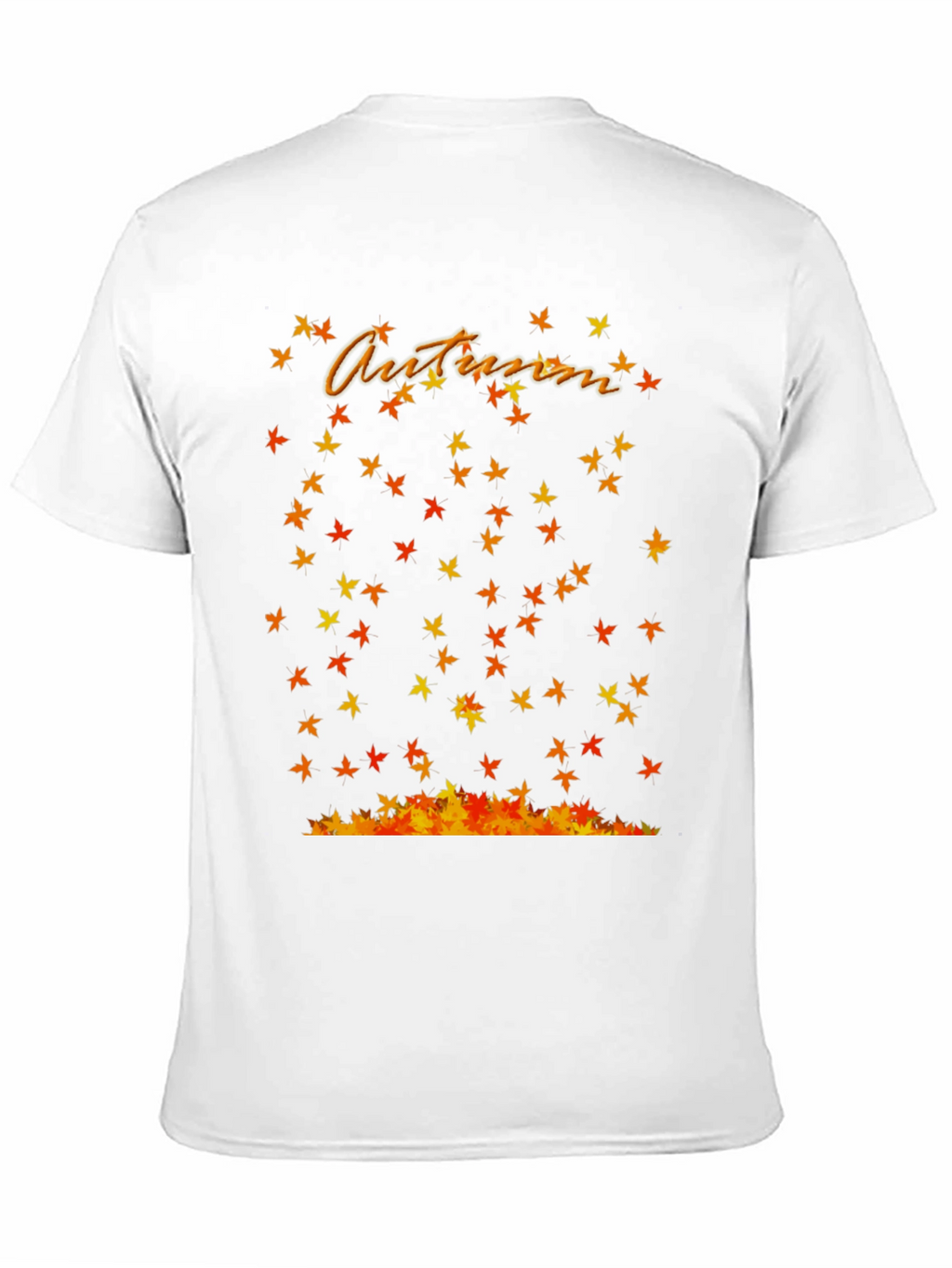 Autumn Leaves Graphic Black T-Shirt