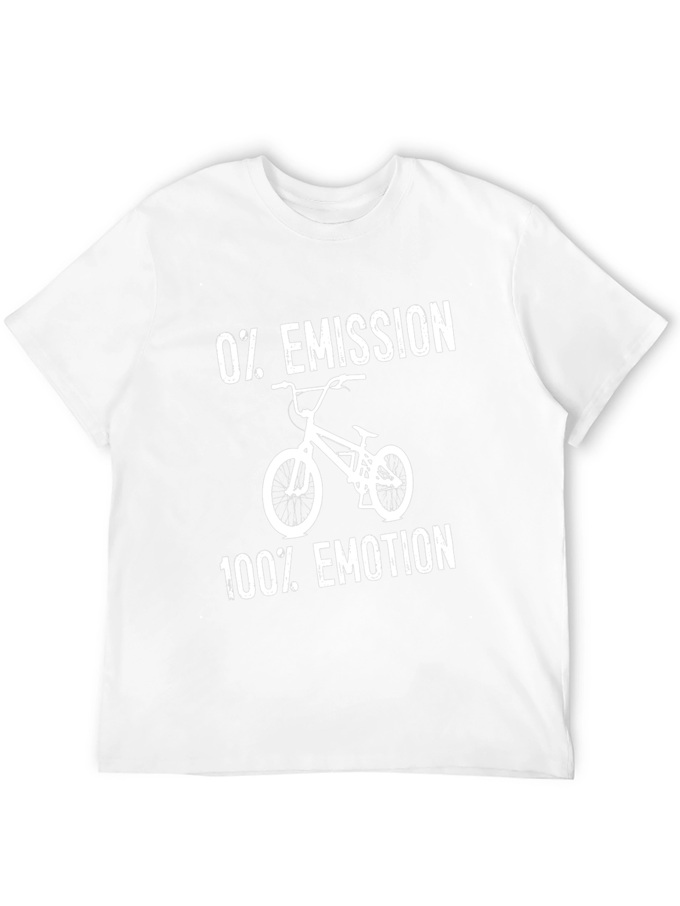 0% Emission 100% Emotion Black T-Shirt - Bicycle