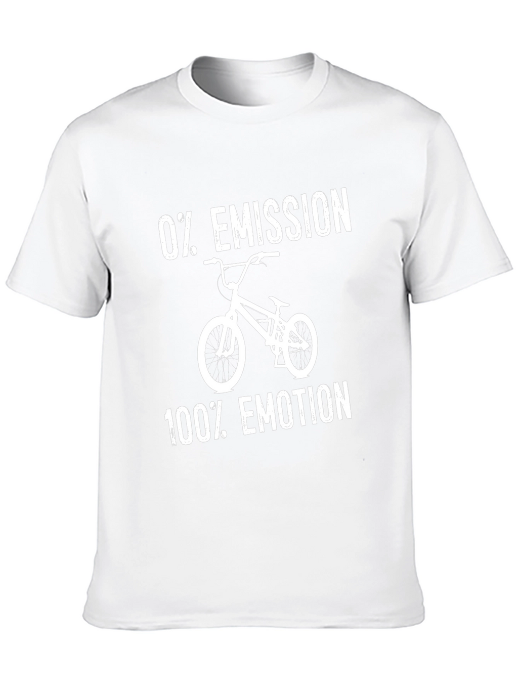 0% Emission 100% Emotion Black T-Shirt - Bicycle