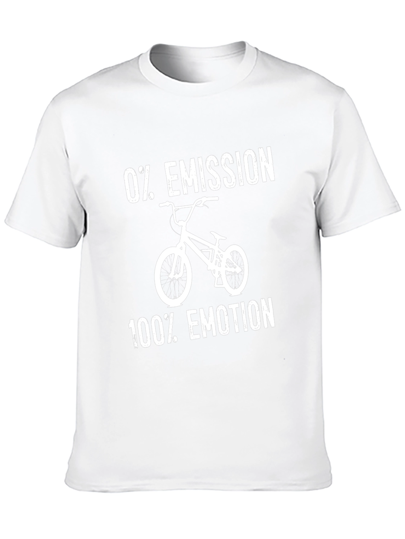 0% Emission 100% Emotion Black T-Shirt - Bicycle