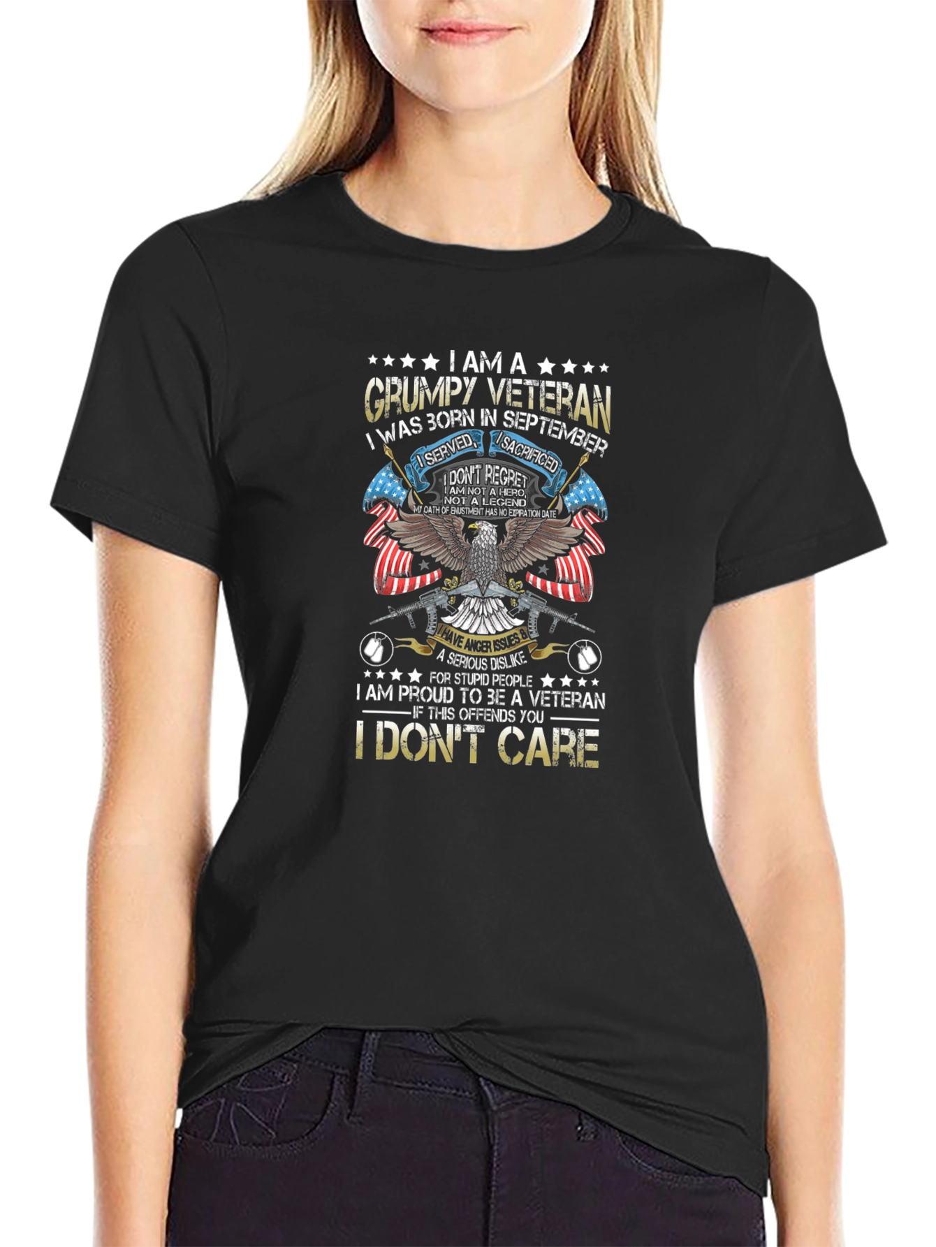 Grumpy Veteran T-Shirt - Born in September