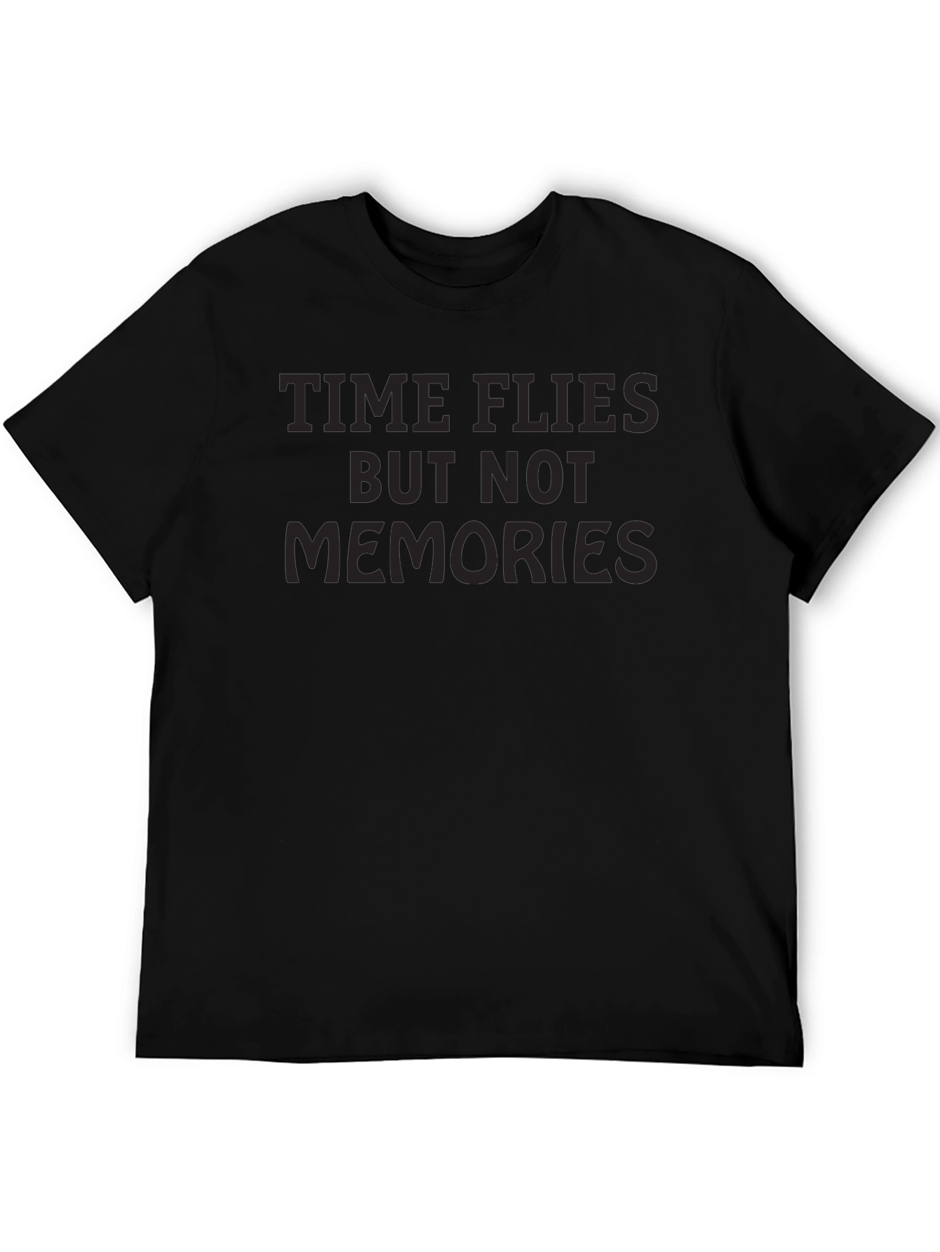 Time Flies Graphic Tee - Comfort Black T-Shirt