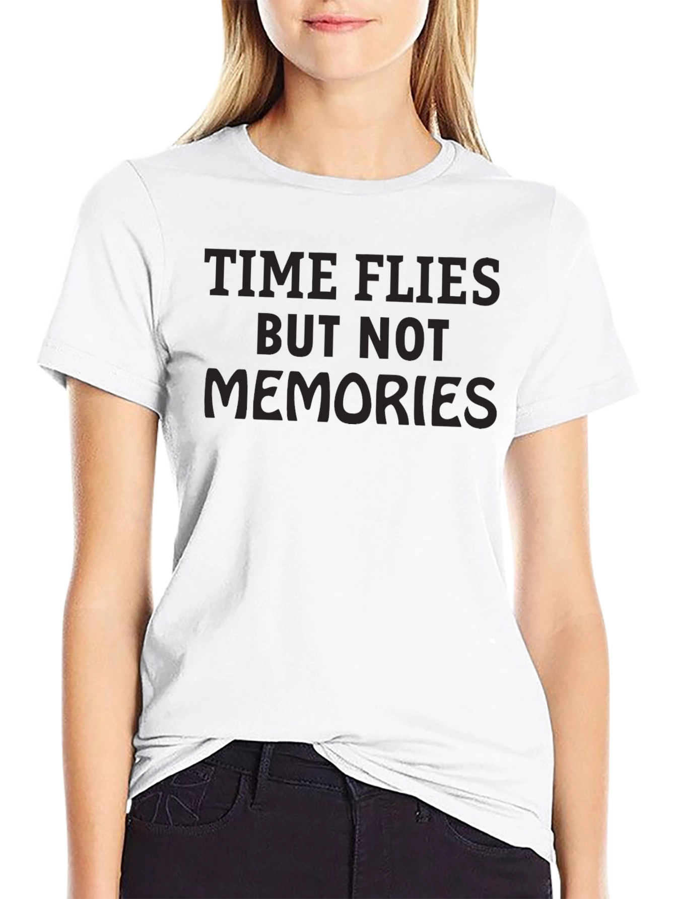 Time Flies Graphic Tee - Comfort Black T-Shirt