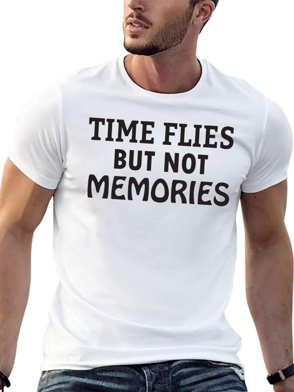 Time Flies Graphic Tee - Comfort Black T-Shirt