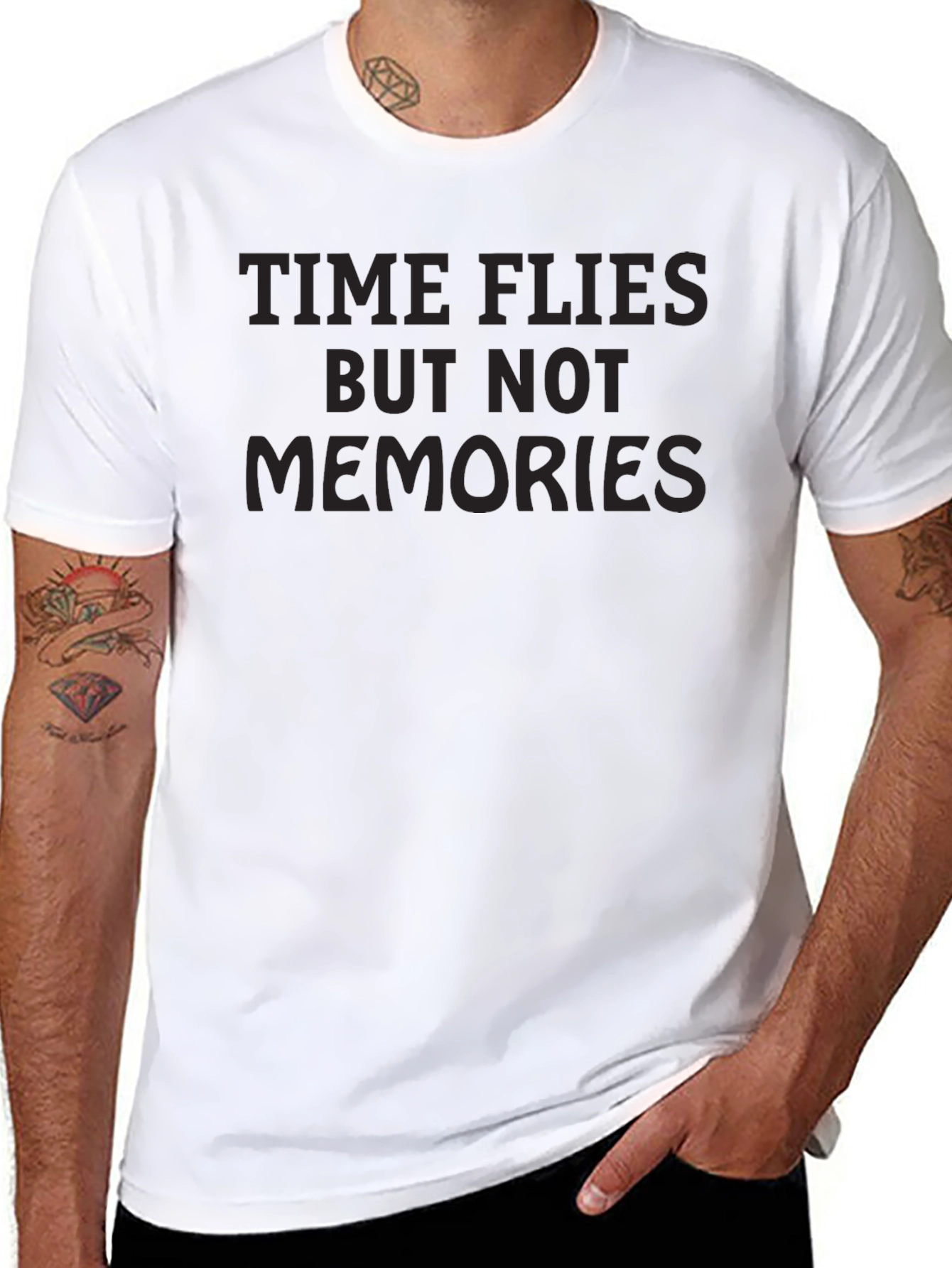 Time Flies Graphic Tee - Comfort Black T-Shirt