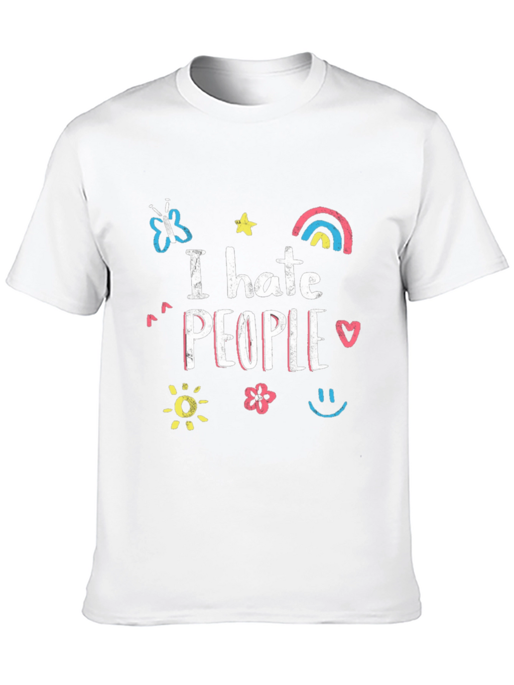 I Hate People Graphic Tee - Unisex Black T-Shirt
