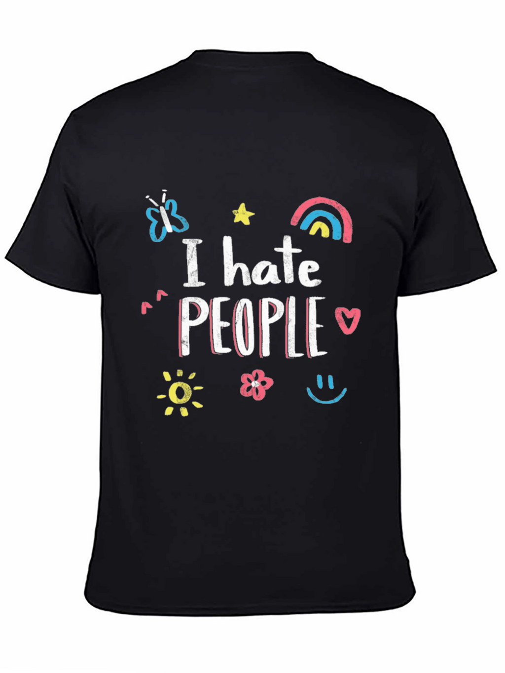 I Hate People Graphic Tee - Unisex Black T-Shirt
