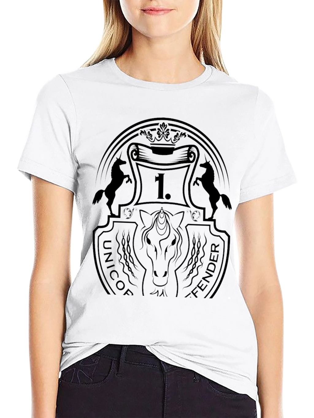 Unicorn Fender Graphic T-Shirt - Black