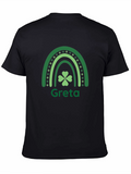 Greta St. Patricks Day Shamrock Rainbow T-Shirt