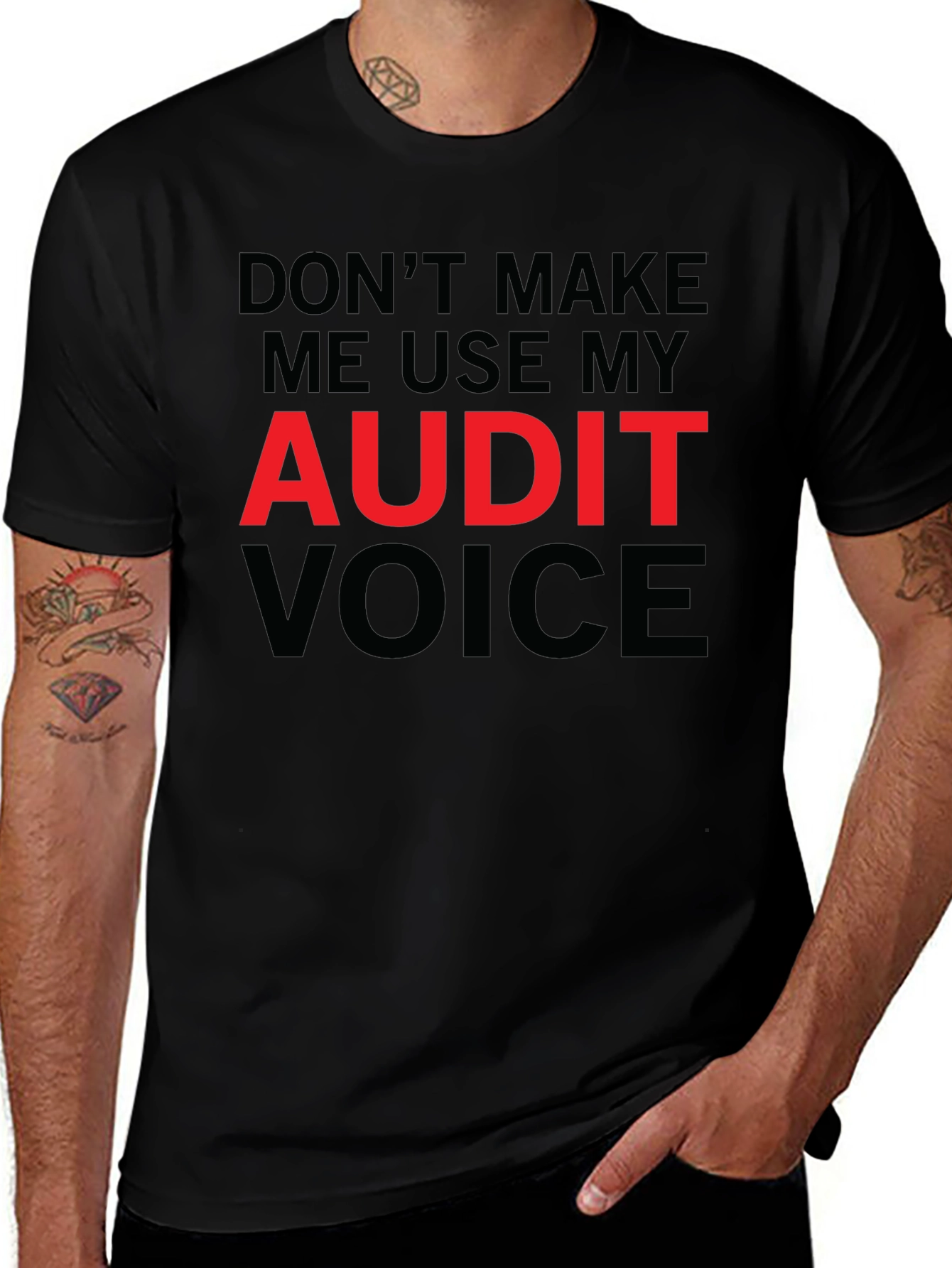Audit Voice T-Shirt - Funny Accountant Shirt
