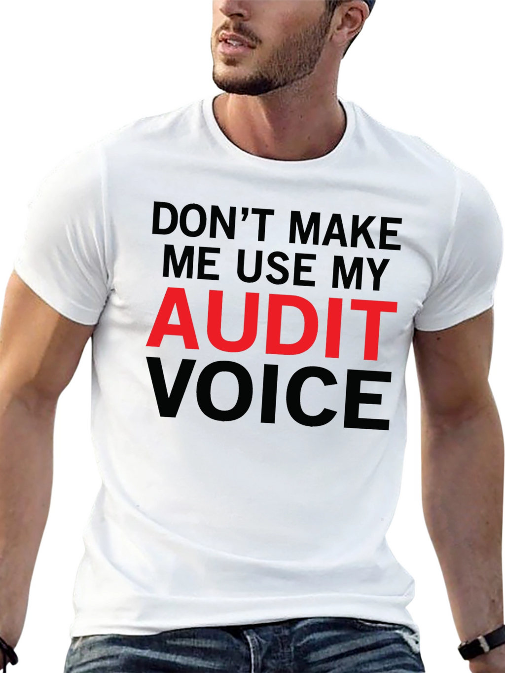 Audit Voice T-Shirt - Funny Accountant Shirt