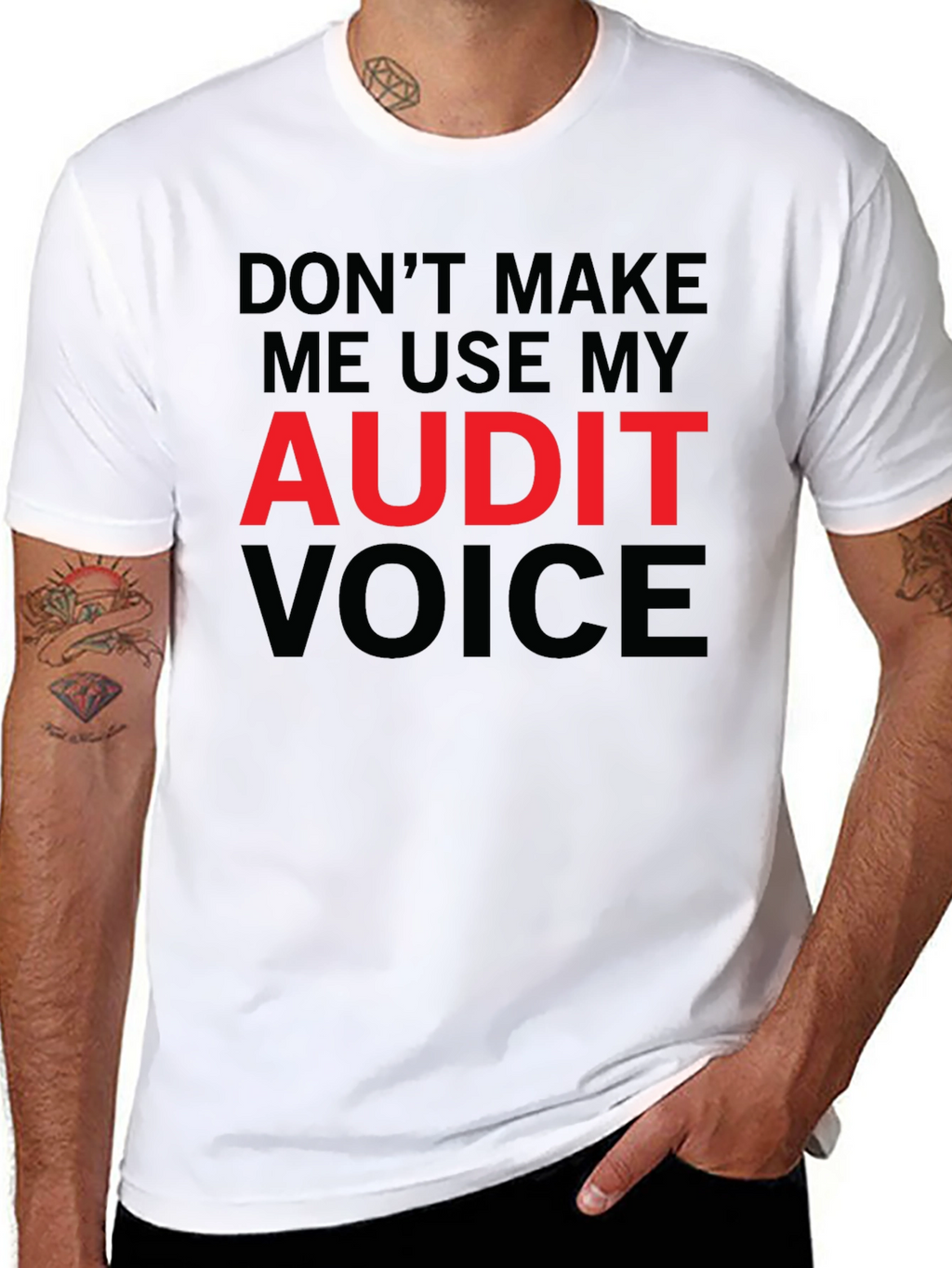 Audit Voice T-Shirt - Funny Accountant Shirt