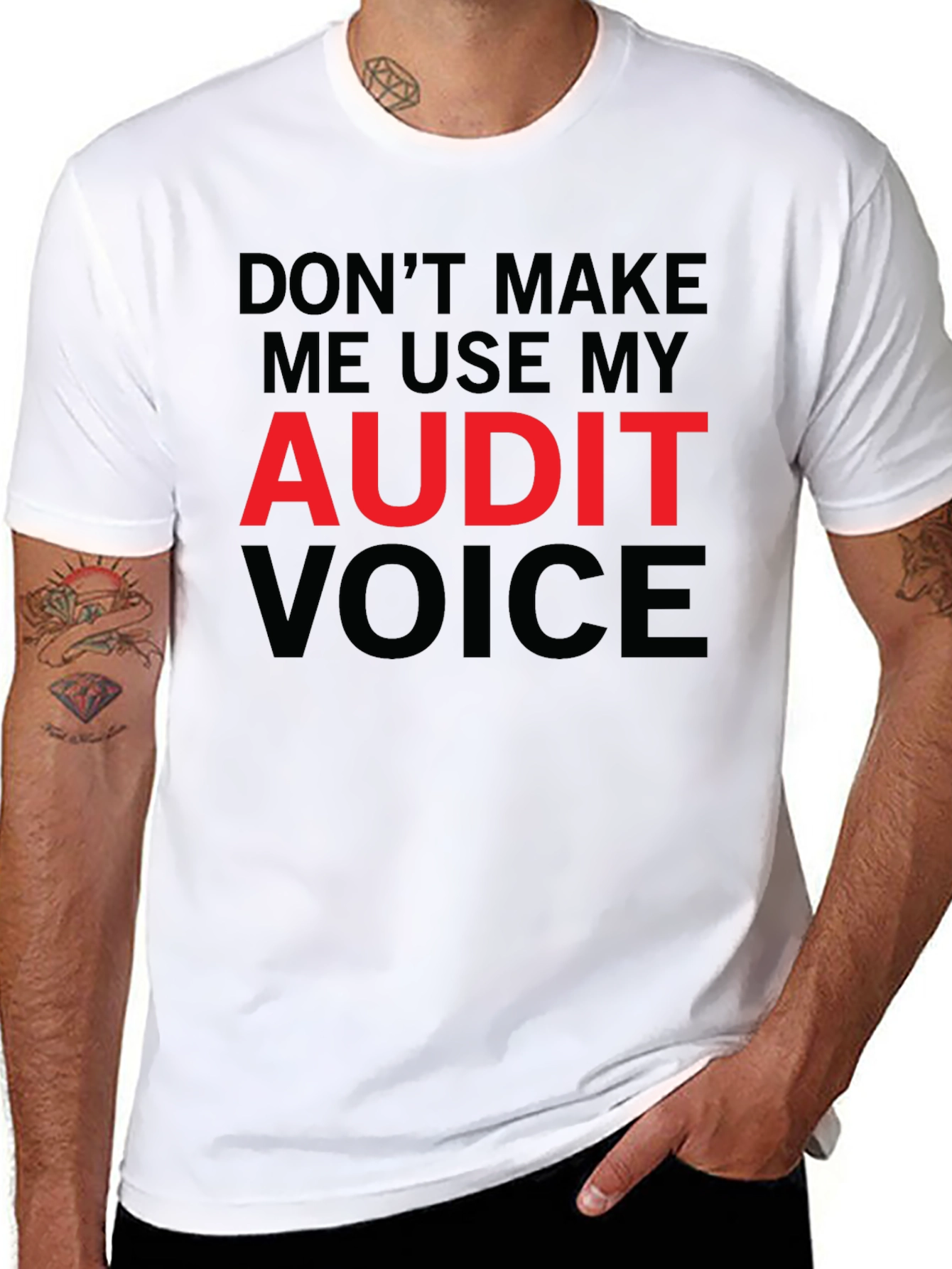 Audit Voice T-Shirt - Funny Accountant Shirt