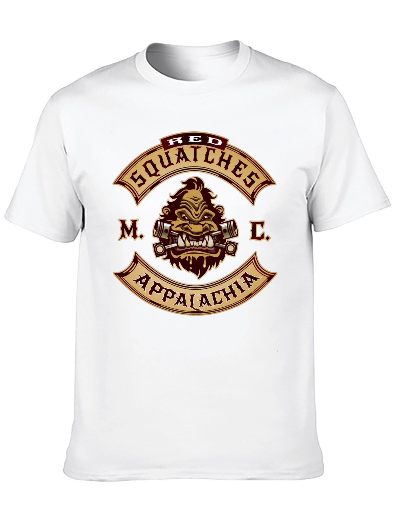 Red Squatches MC Appalachia Black T-Shirt